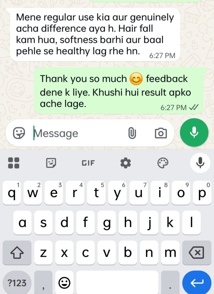 Verified customer review