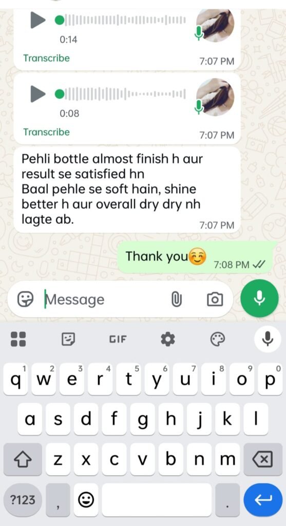 Verified customer review